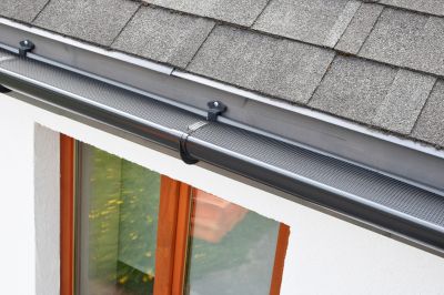 Gutter Covers on Commercial Building